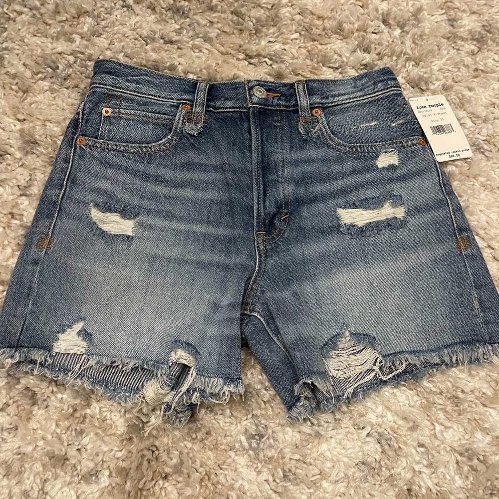 Free People Distressed Shorts - NWT